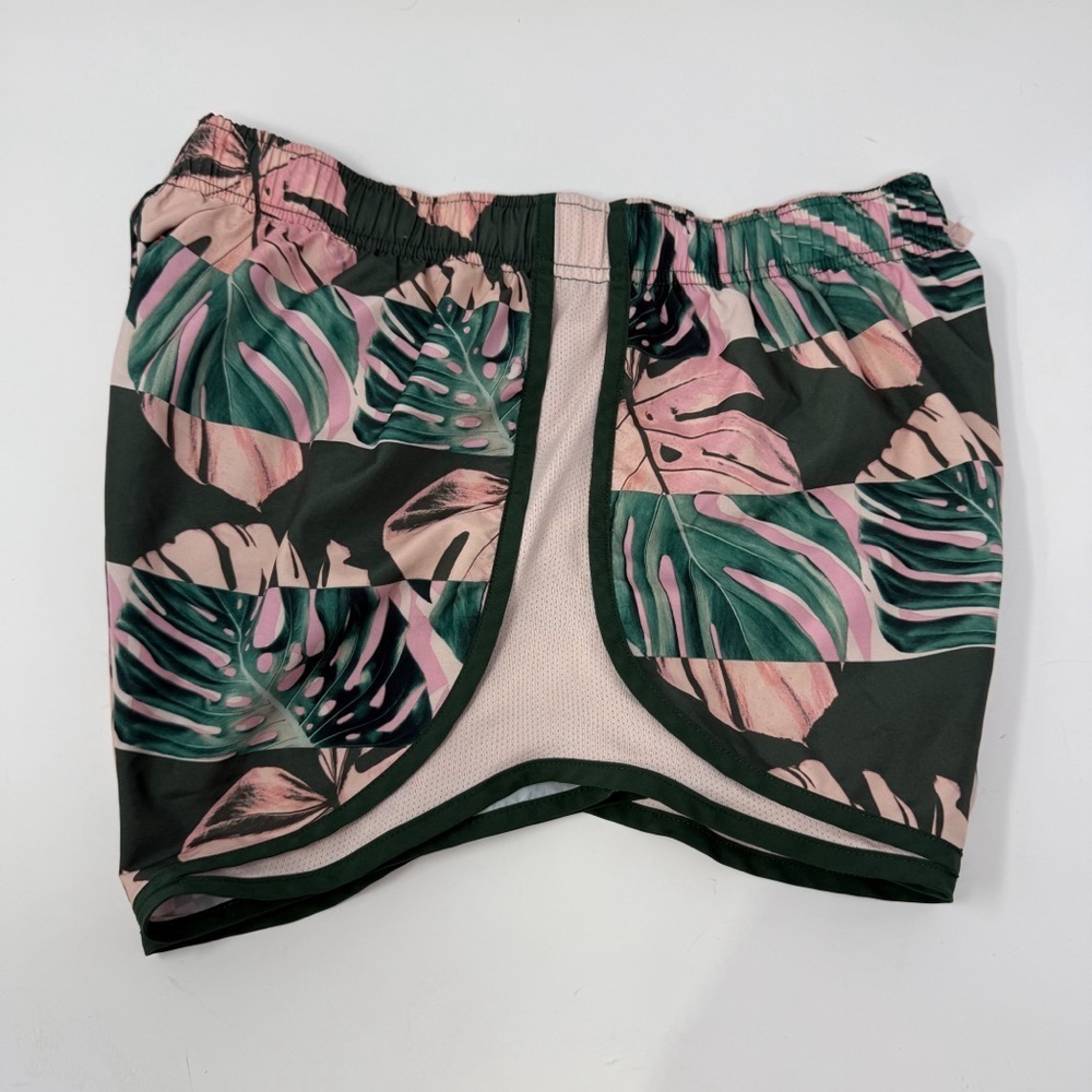 Nike Dri-FIT Women’s Running Shorts Medium Tropical Leaf Print size medium - Picture 9 of 13